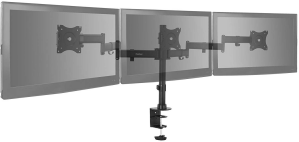 Vonhaus Triple Monitor Mount For 13-27" Screens Tilt Rotation Swivel Desk Stand Bracket With Clamp OEMMON38W
